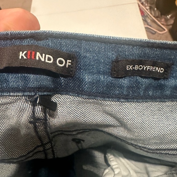 KIIND Of Jeans Women's Blue Ex-Boyfriend Stretch Denim Size 25 New with Tags - Picture 4 of 4